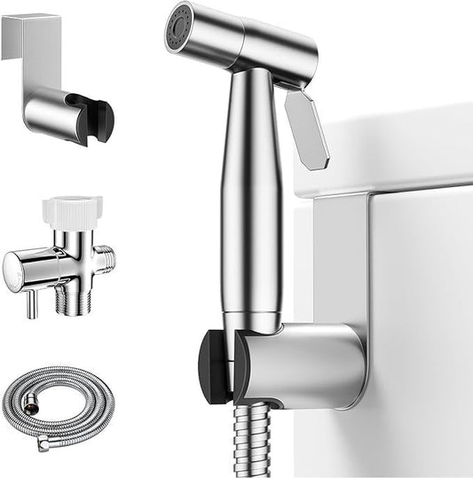 Handheld Toilet Bidet Sprayer with Adjustable Water Pressure Control