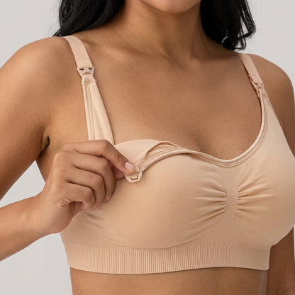 Halo Seamless Nursing Bra-Huggleo-