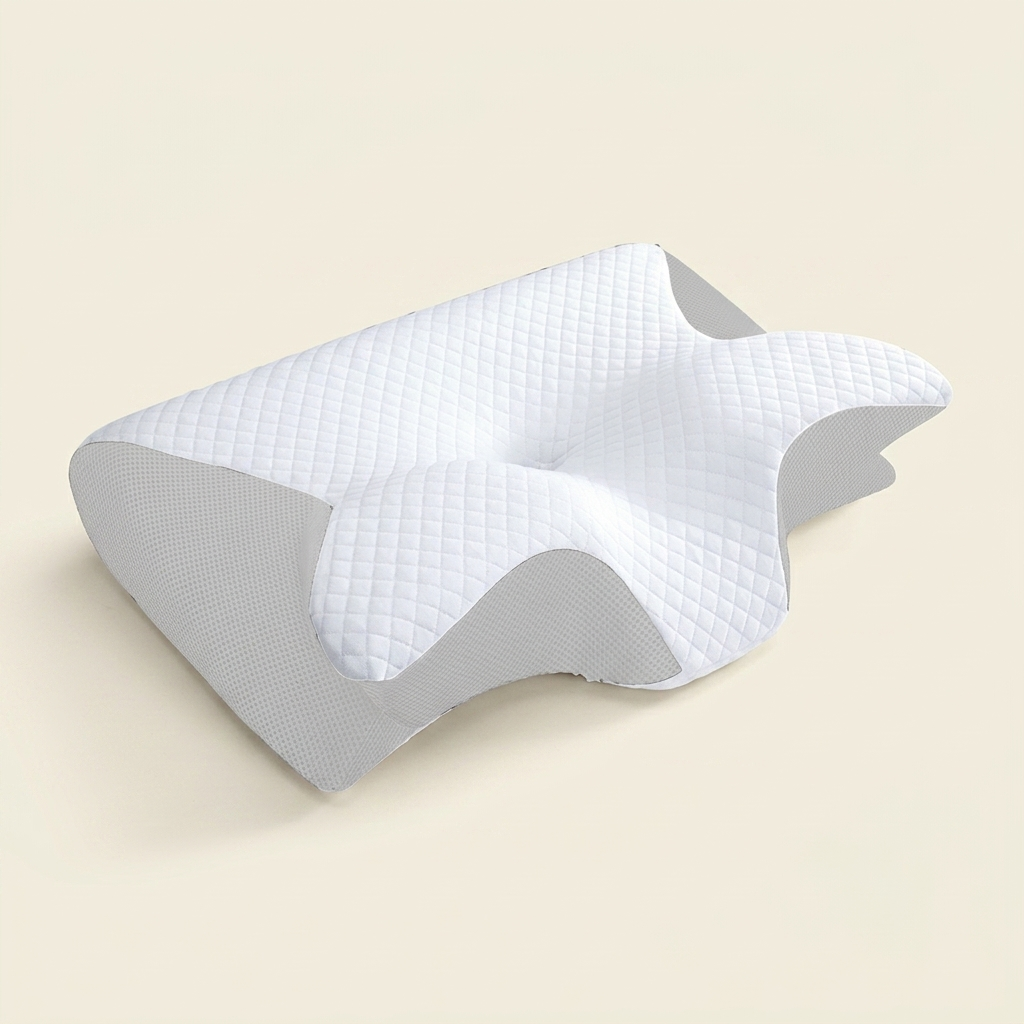 Calm Cervical Pillow-Huggleo-White-