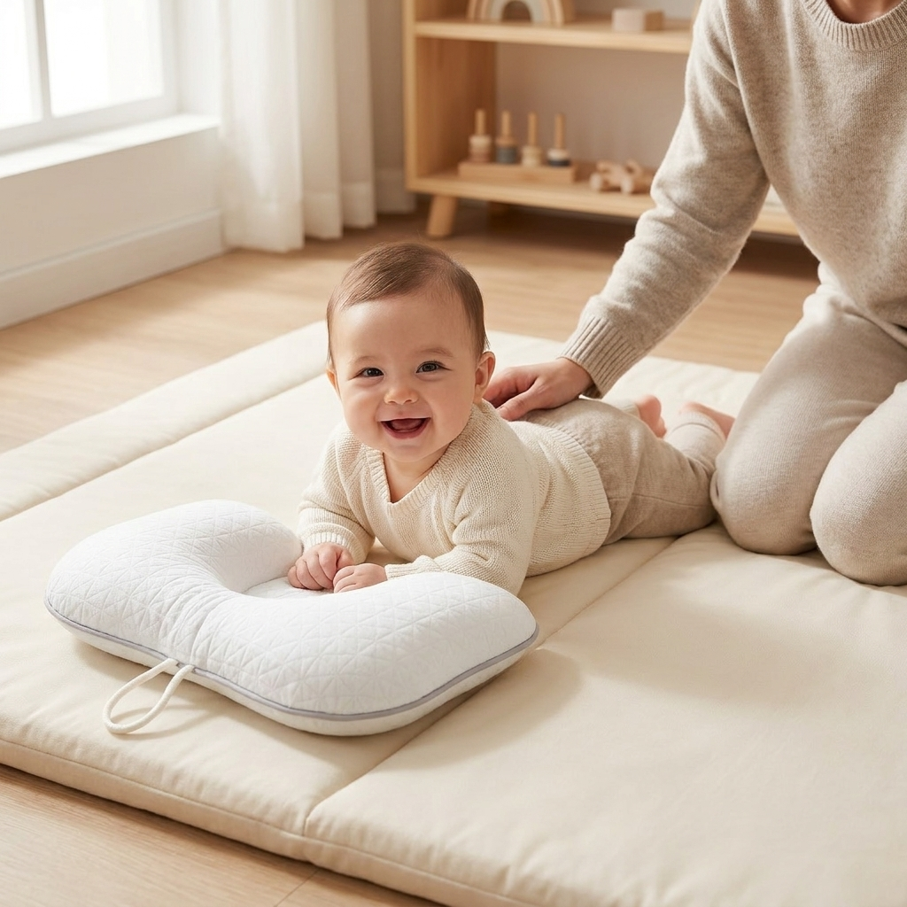 Twinkle Star Baby Support Cushion supervised tummy time lifestyle