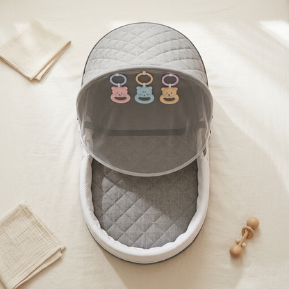 Cocoon portable baby support nest, gray, product photo