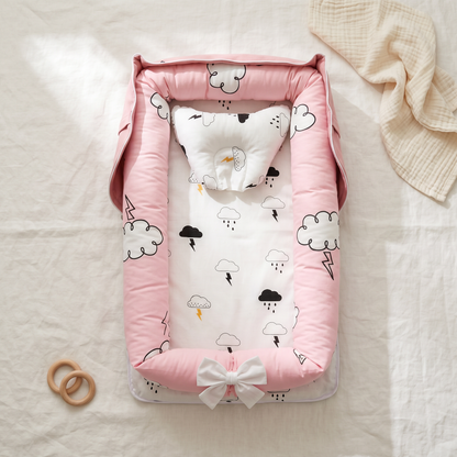 Haven portable baby support nest, rainy weather, product photo