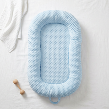 Hush baby lounger, blue, product photo