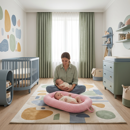 Hush baby lounger, nursery lifestyle