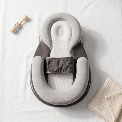 Bundle baby comfort lounger, gray, product photo