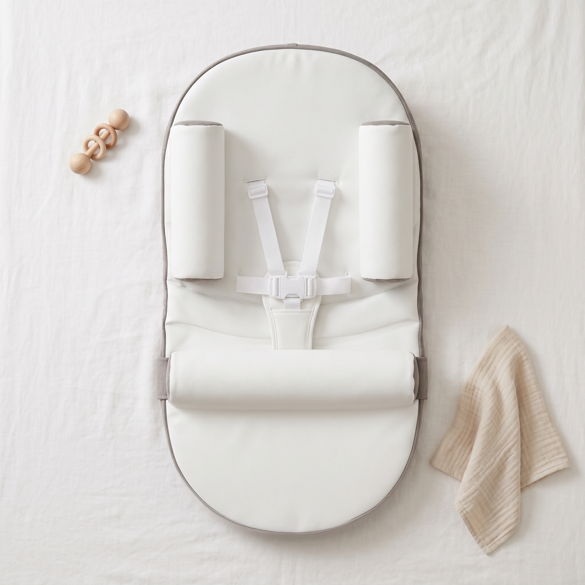 Nestle baby lounger, gray, product photo