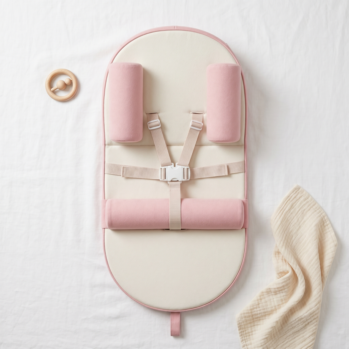 Nestle baby lounger, pink, product photo