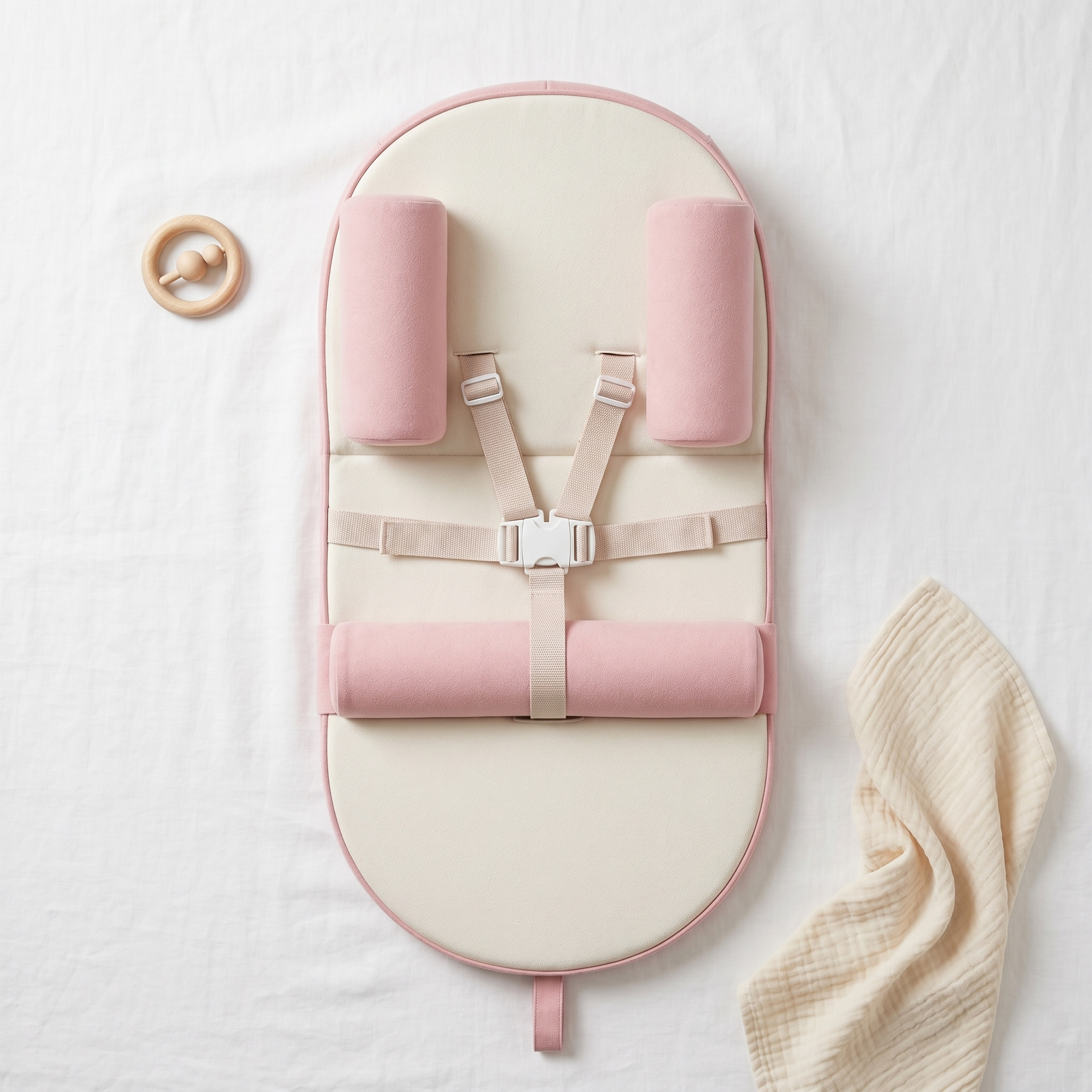 Nestle baby lounger, pink, product photo