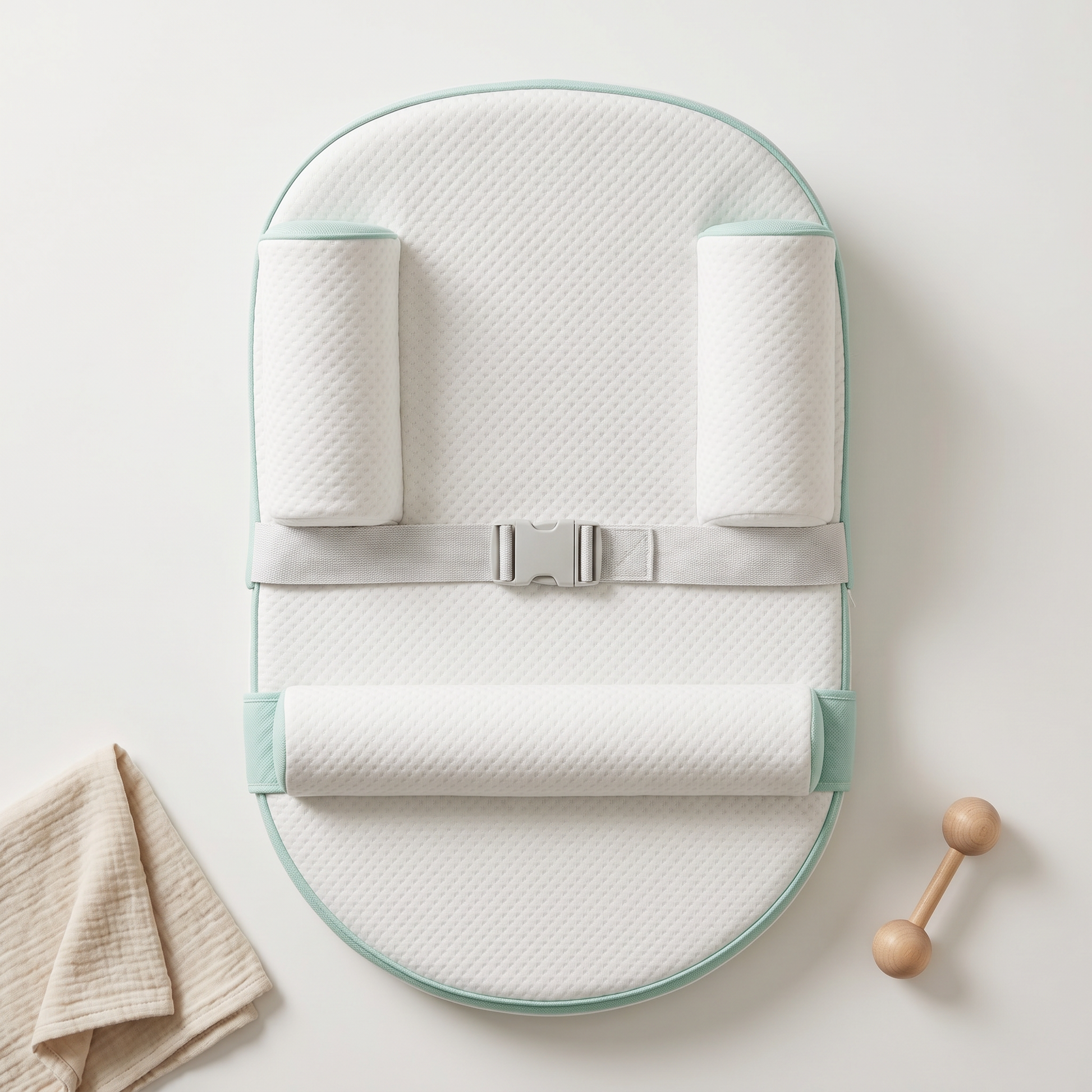 Nestle baby lounger, tiffany blue, product photo