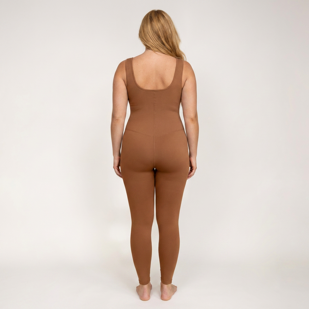 Sunday Maternity Jumpsuit black, back view