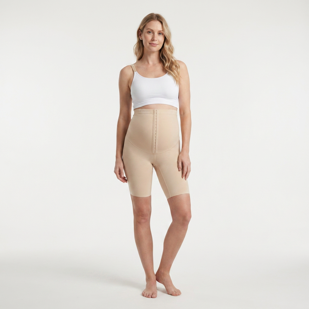 Cradle Compression Girdle in beige, full front