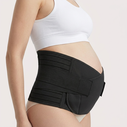 Steady Postpartum Belly Band black, side profile