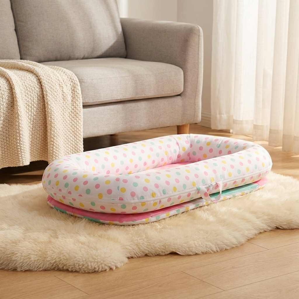 Nestle Newborn Support Cushion – living room scene