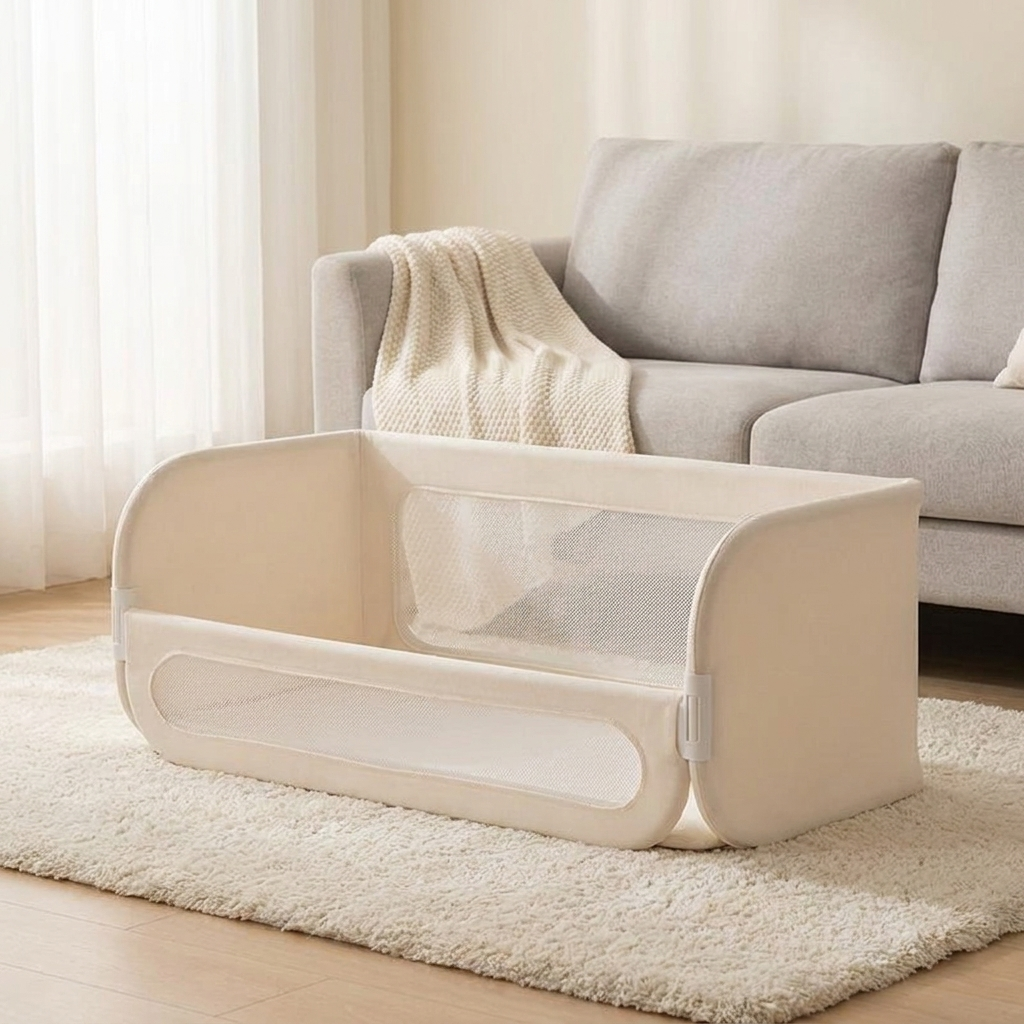 Haven Toddler Bed Guard Rail – living room scene