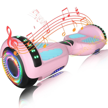 Hoverboard with Dual 250W Motors, Bluetooth, App Control, LED Lights