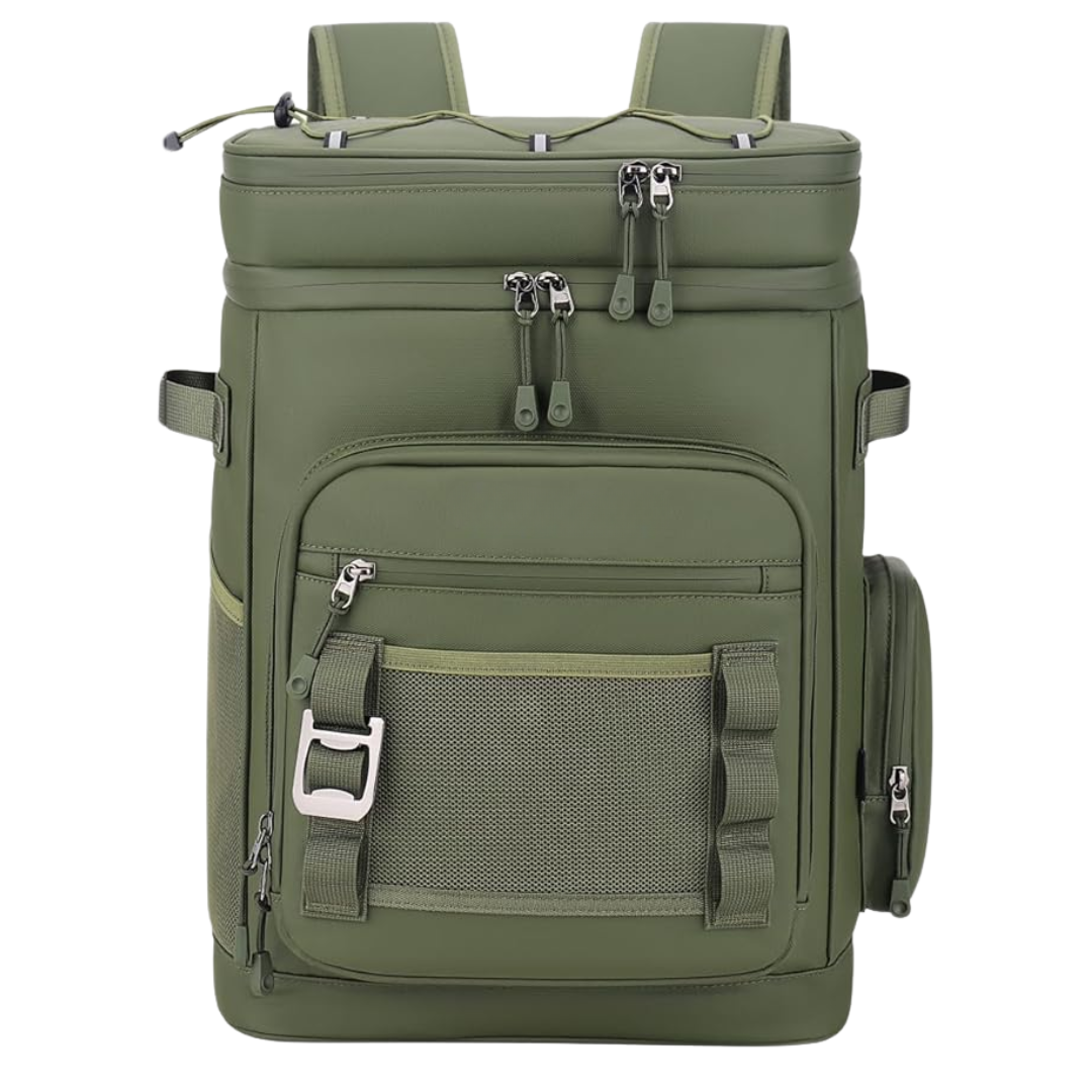 Large Water-Resistant Insulated Cooler Backpack 30L for Outdoors