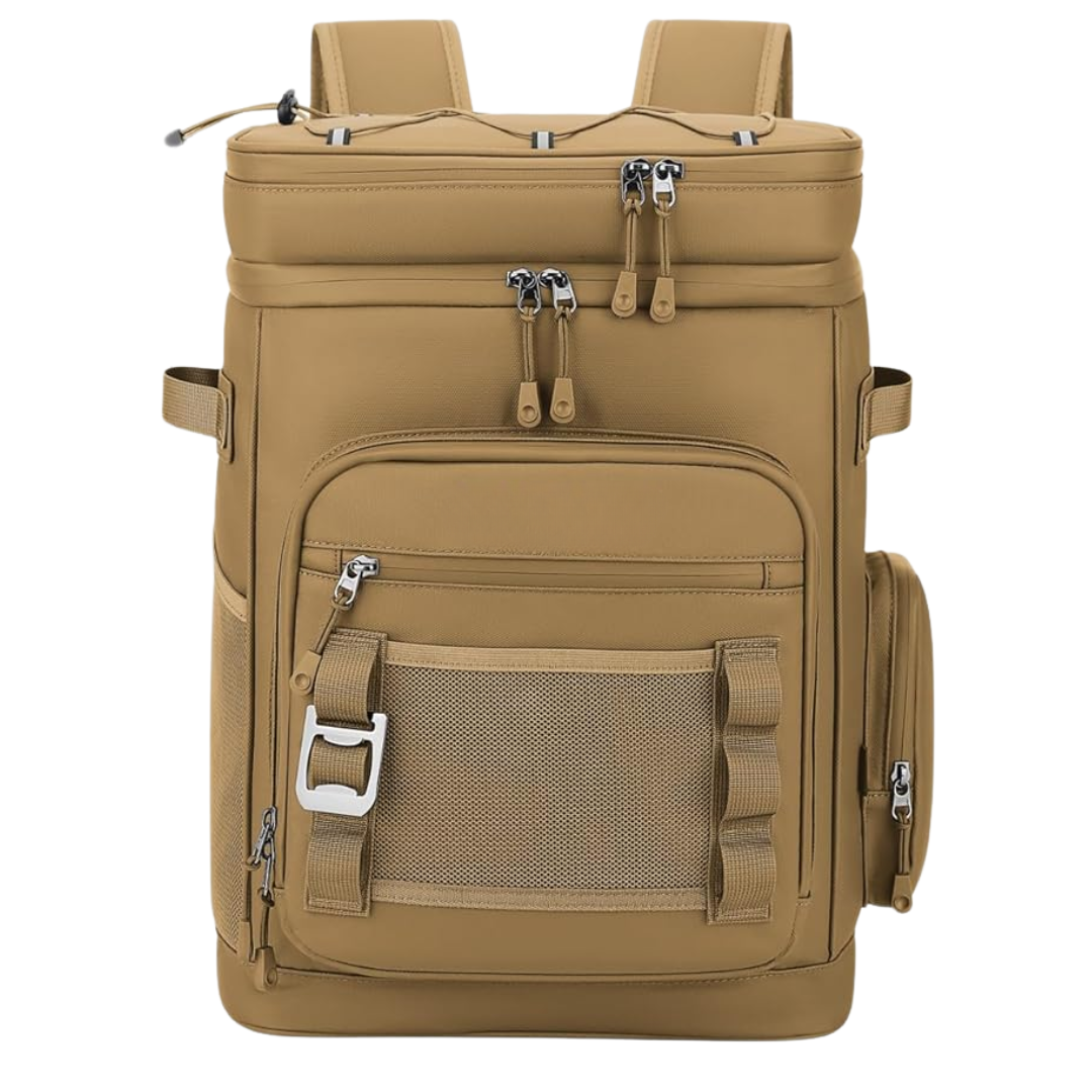 Large Water-Resistant Insulated Cooler Backpack 30L for Outdoors