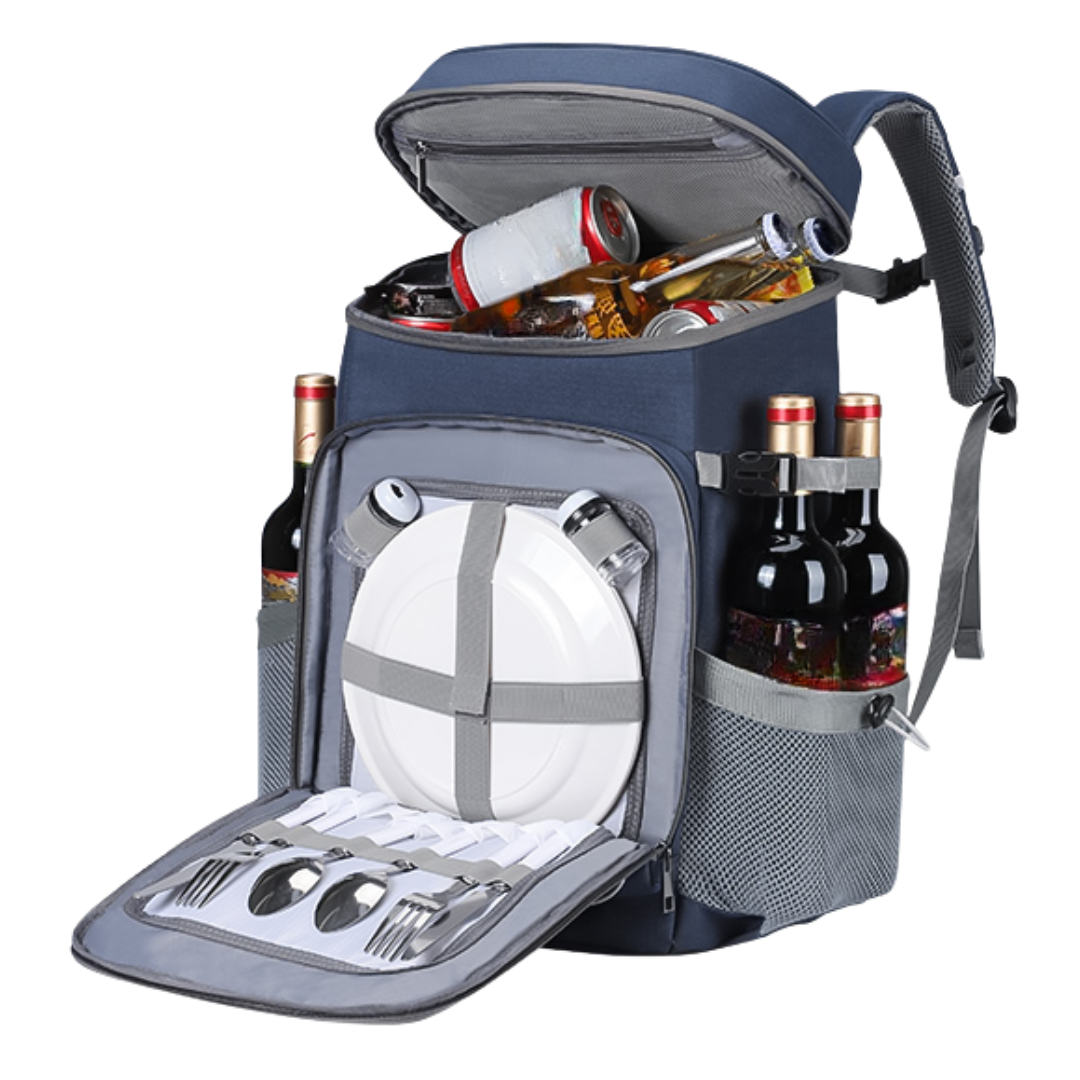 Leak-Resistant Insulated Cooler Backpack For Family Outdoor Travels