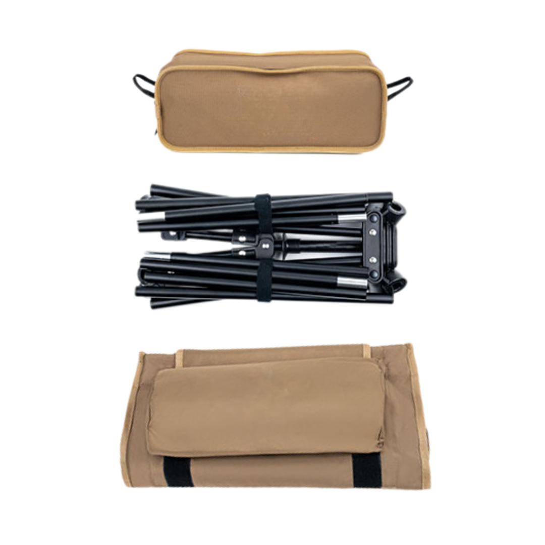 Lightweight Aluminum Camping Chair with High Back and Pillow