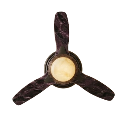 Low Profile Ceiling Fan with Integrated LED Light and Remote Control