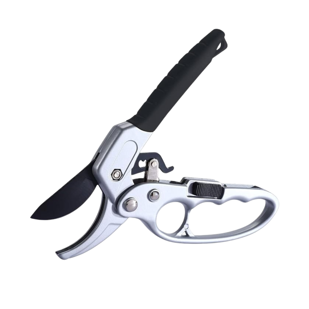 Manual Garden Pruning Tool with Steel Bypass Blade, 1-Inch Cut