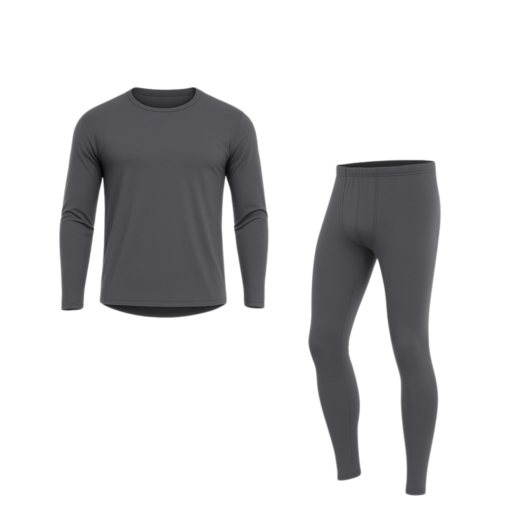 Men’s Fleece Lined Thermal Underwear Base Layer Top and Bottom Set