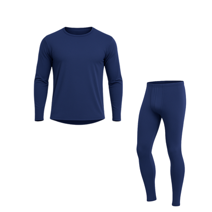 Men’s Fleece Lined Thermal Underwear Base Layer Top and Bottom Set