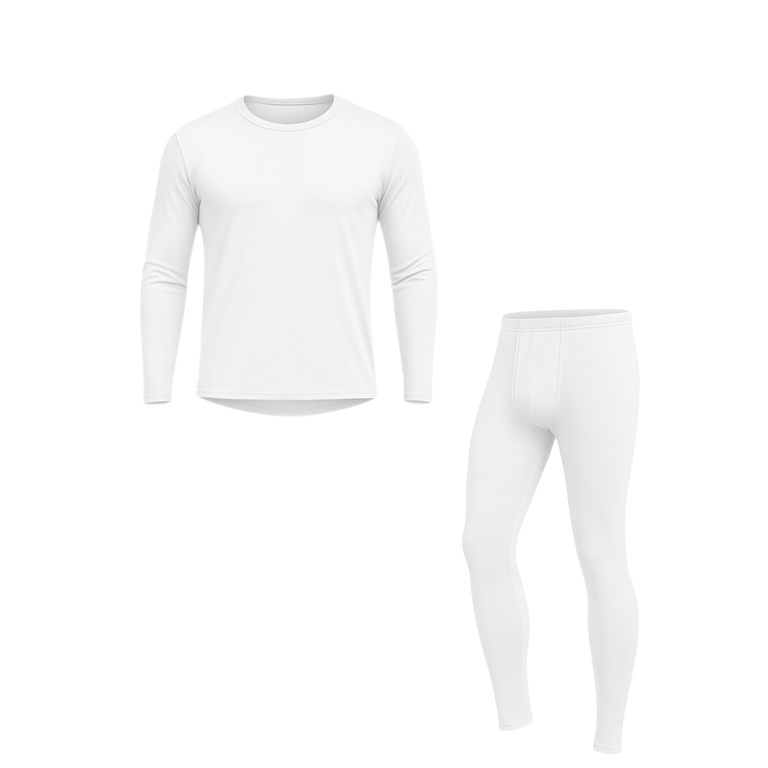 Men’s Fleece Lined Thermal Underwear Base Layer Top and Bottom Set