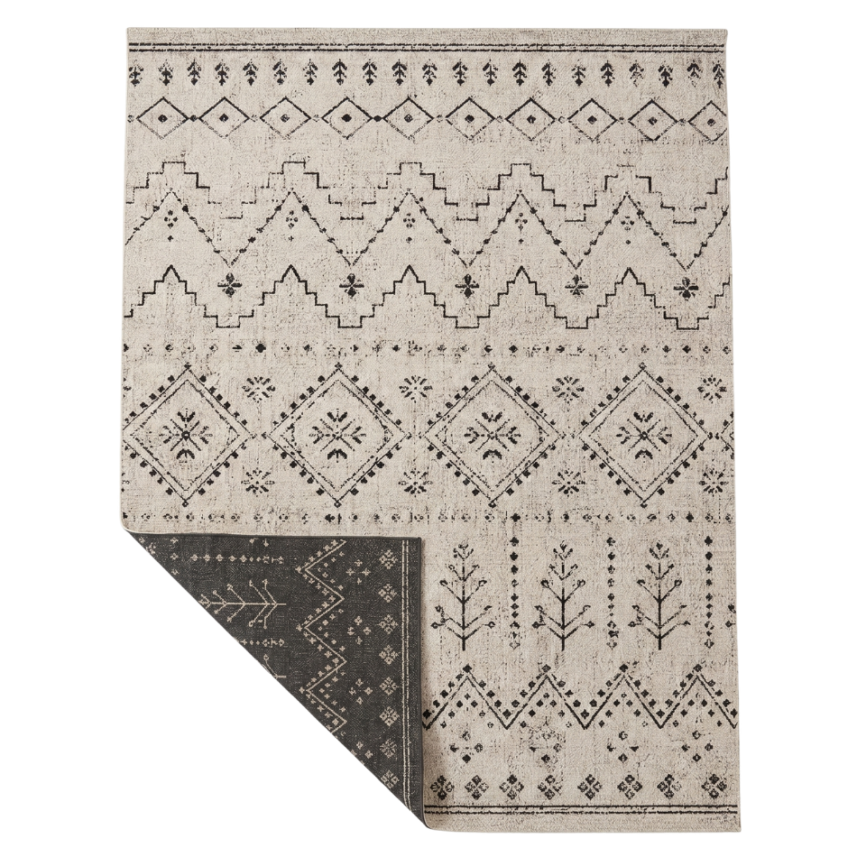 Moroccan Area Rug 8x10 ft Natural Polypropylene Textured Weave