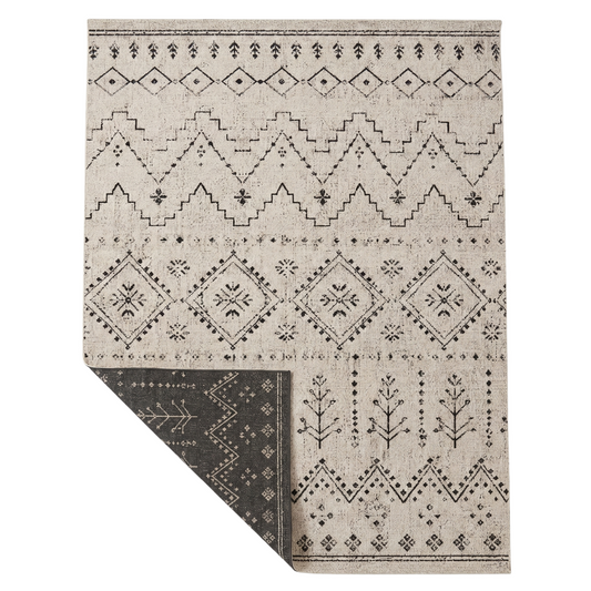 Moroccan Area Rug 8x10 ft Natural Polypropylene Textured Weave