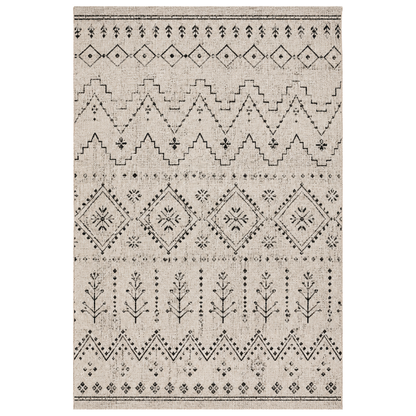 Moroccan Area Rug 8x10 ft Natural Polypropylene Textured Weave