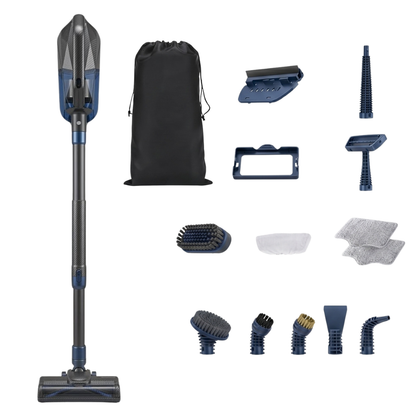 Multi-Attachment Steam Mop with Detachable Steamer, 350ml Water Tank