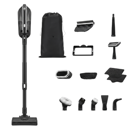 Multi-Attachment Steam Mop with Detachable Steamer, 350ml Water Tank