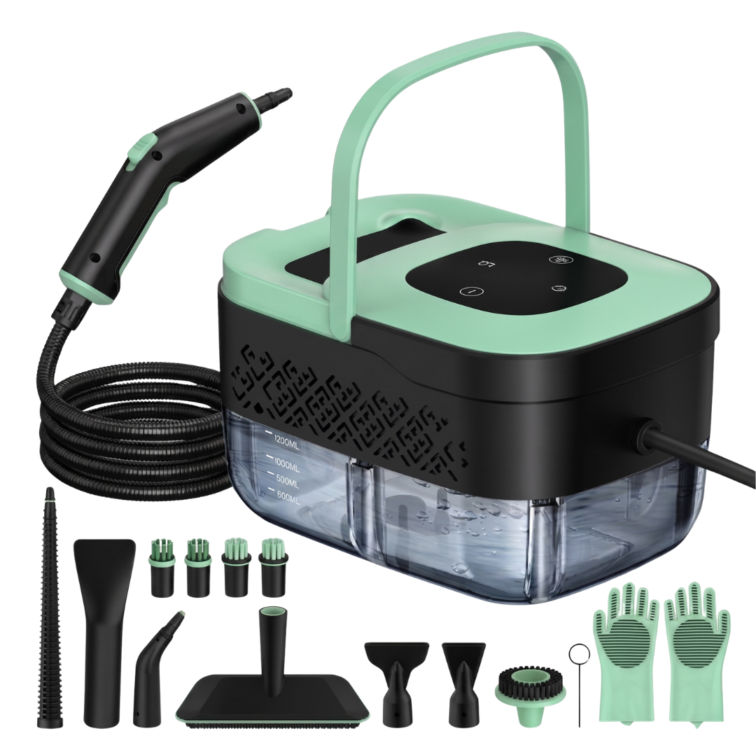 Multi-Purpose Steam Cleaner 1500W with Accessories, 1.25L Tank