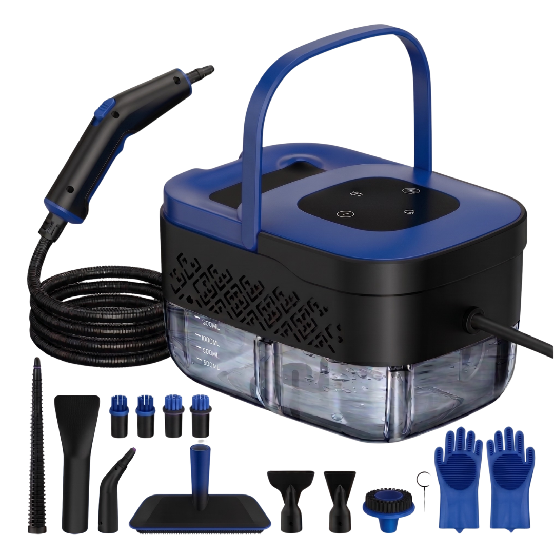 Multi-Purpose Steam Cleaner 1500W with Accessories, 1.25L Tank