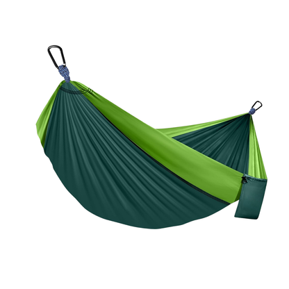 Nylon Camping Hammock with Adjustable Straps and 2 Carabiners