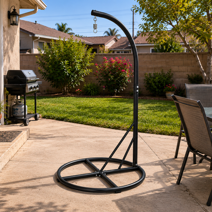 Outdoor Hammock Chair Stand Steel Frame 400 lb Load Capacity
