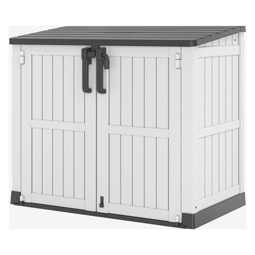Outdoor Resin Storage Shed 36 Cu Ft Lockable Garden Storage Box