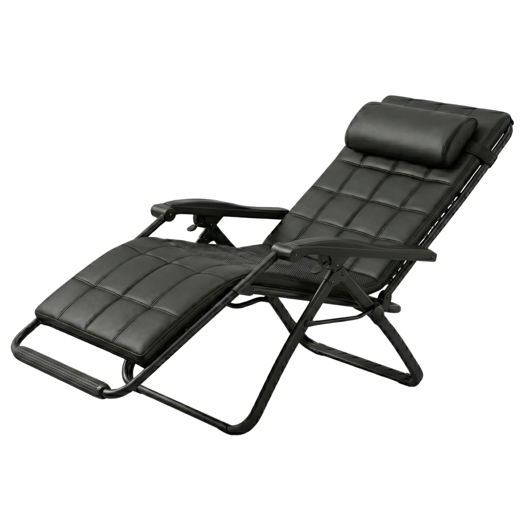 Oversized Reclining Lounge Chair with Removable Cushion, Foldable