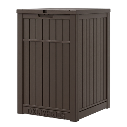 Package Delivery Box 180 L Resin Parcel Storage with Sign Panel