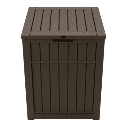 Package Delivery Box 180 L Resin Parcel Storage with Sign Panel