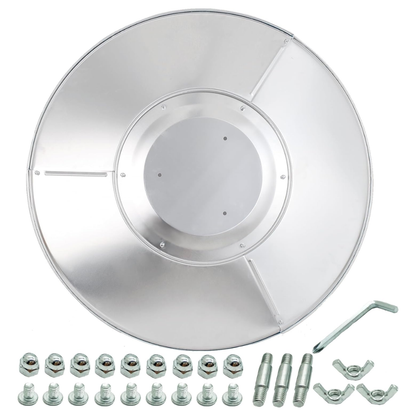 Patio Heater Reflector Shield Replacement 33in Aluminum Heat Cover