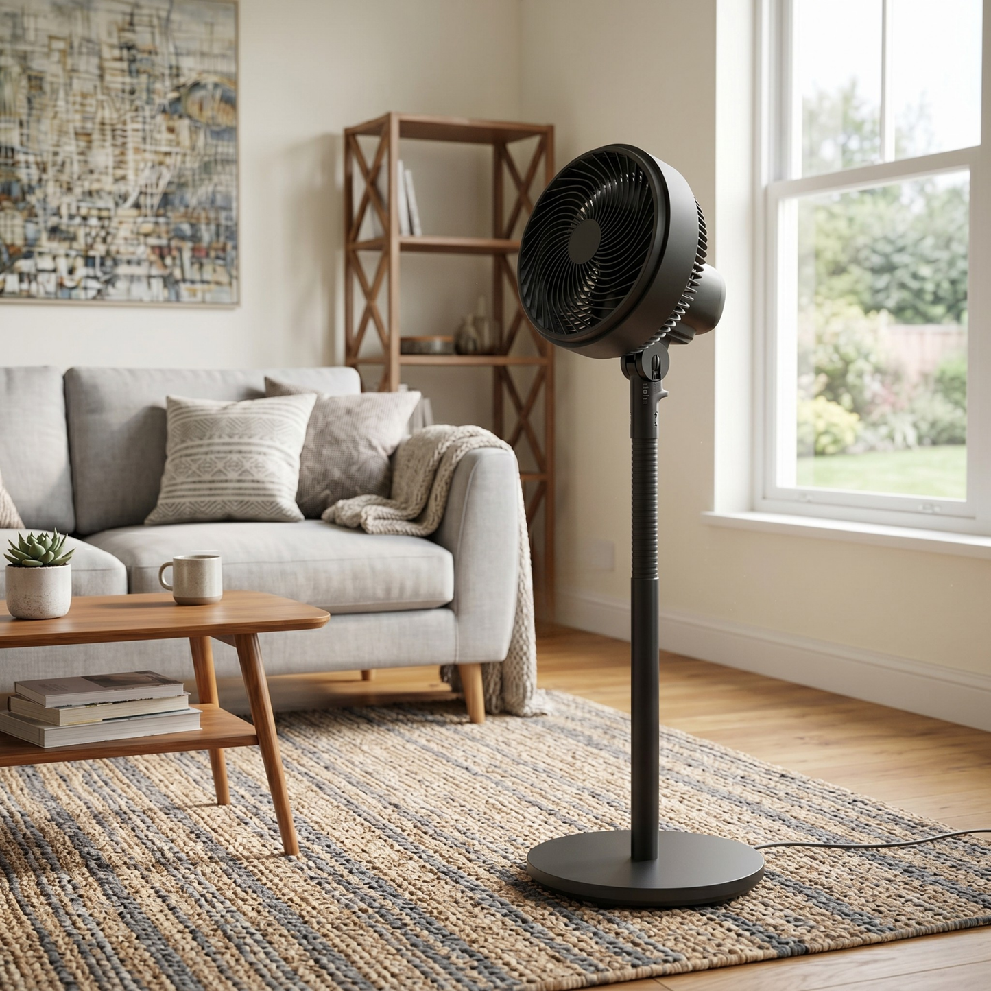 Pedestal Air Circulator Fan with Oscillation and 3 Speed Settings