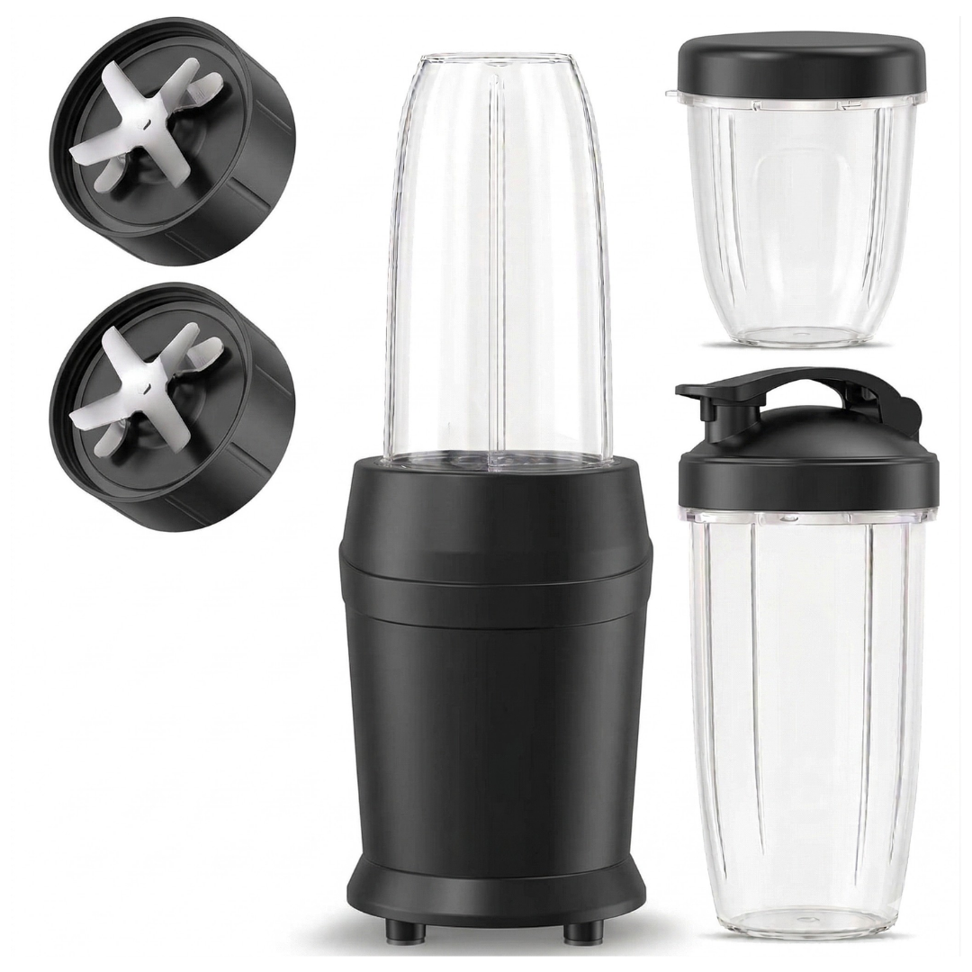 Personal Blender with 3 Cups and Two 6-Blade Set for Smoothies