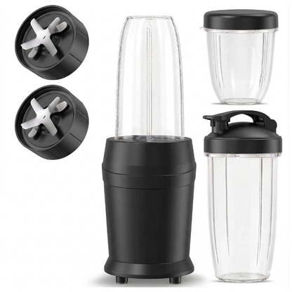 Personal Blender with 3 Cups and Two 6-Blade Set for Smoothies