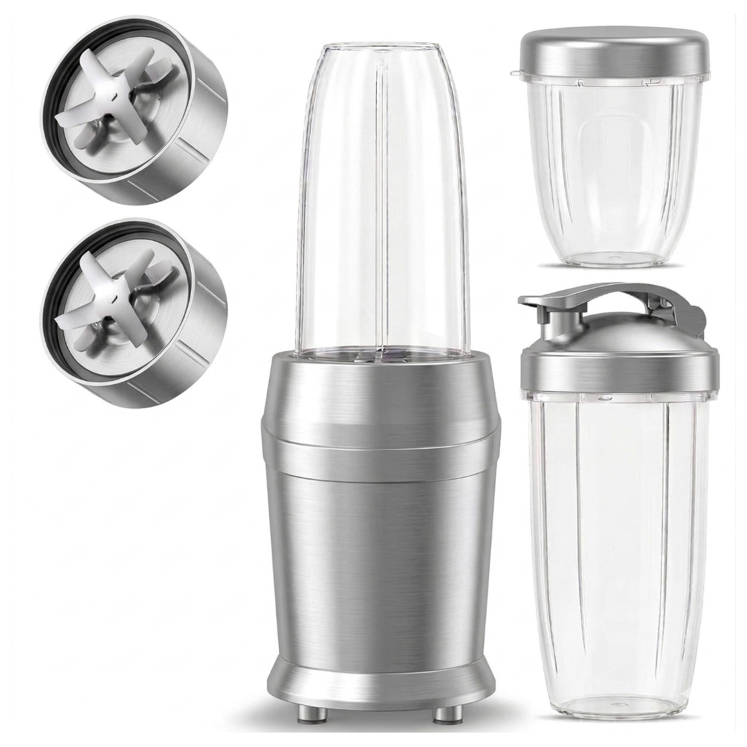 Personal Blender with 3 Cups and Two 6-Blade Set for Smoothies