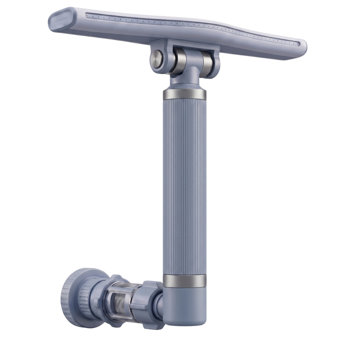Pool Fountain Sprinkler with Adjustable Whale Tail Waterfall