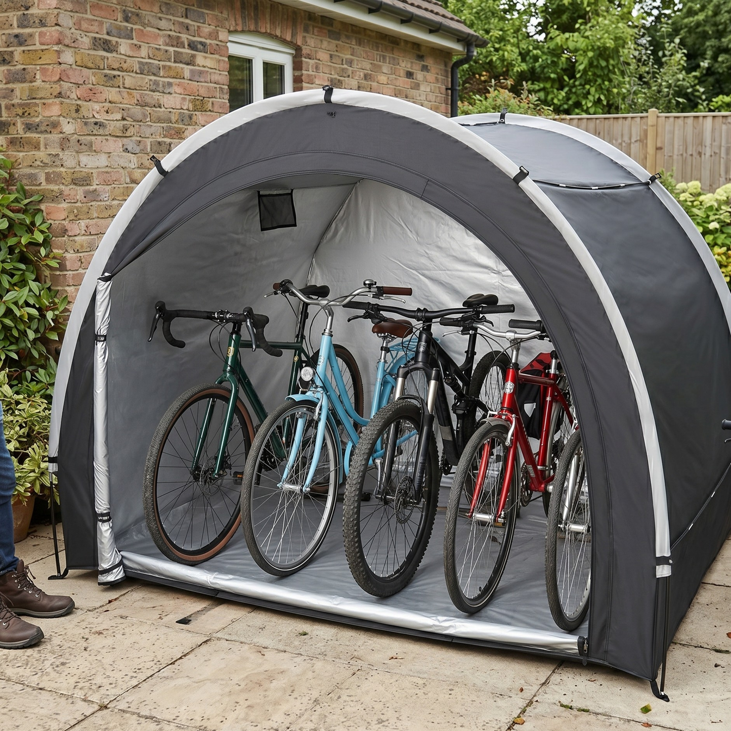 Portable Bike Storage Shed Tent for Patio and Lawn Equipment