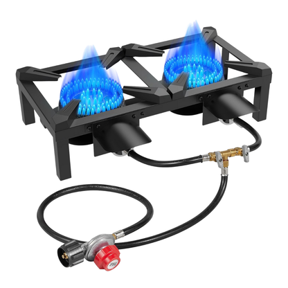 Portable Cast Iron Propane Burner Stove for Outdoor Cooking