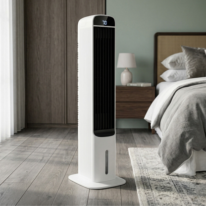 Portable Evaporative Air Cooler Fan with Smart Timer Control